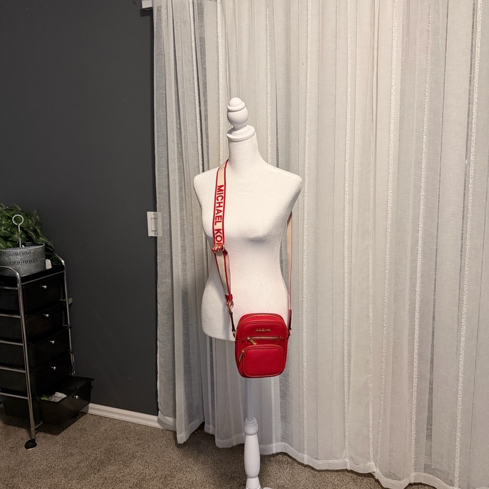 Michael Kors Vibrant Red Crossbody Bag